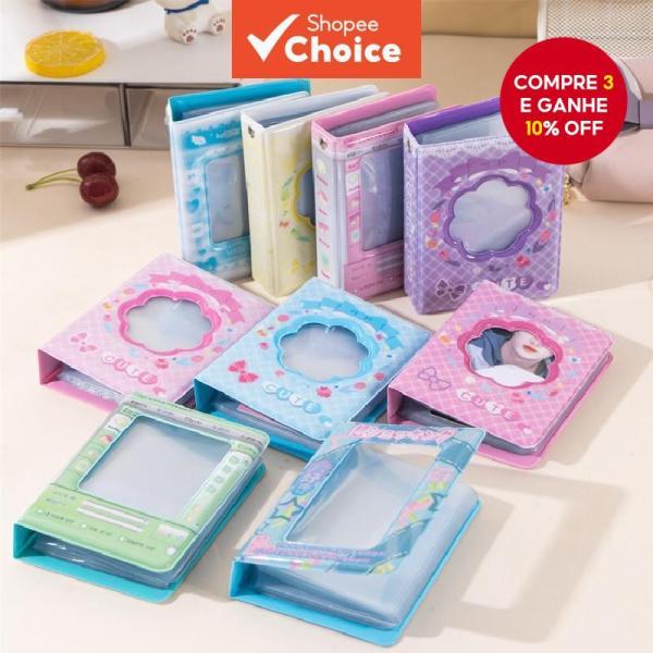 40 Slots Cute Flower Idol Photocard Collection Book Capa Moda Coreana Lomo Card Holder