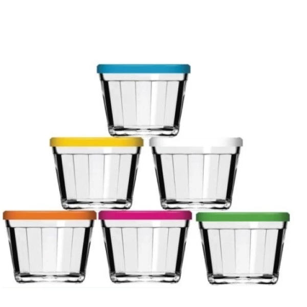 Tigela de Vidro Americano Nadir Figueiredo 150ml - Kit com 12 Potes para Armazenamento