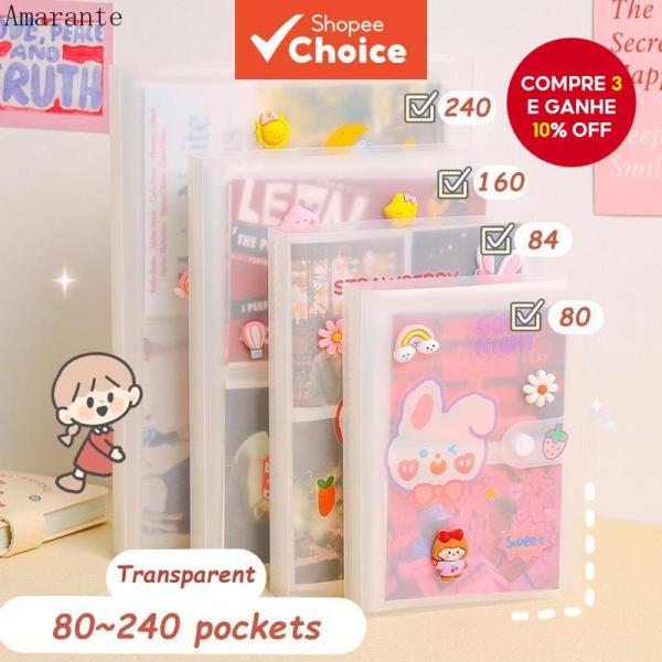 AMA Frosted Grades Álbum de Fotos Intersticiais 80/160/240 3 Polegadas Livro de Armazenamento PP