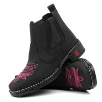 Botina Feminina Estilo Country Roça Bordada | Do 34 ao 40