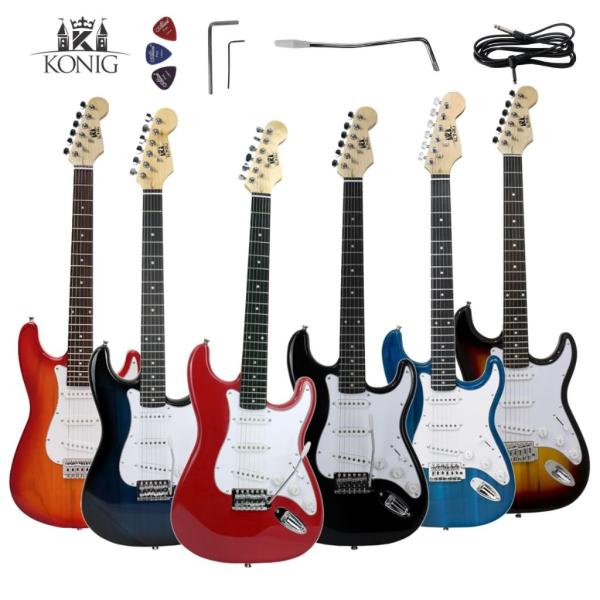 Guitarra Elétrica Stratocaster Konig 6 Cordas P10 para o amplificador