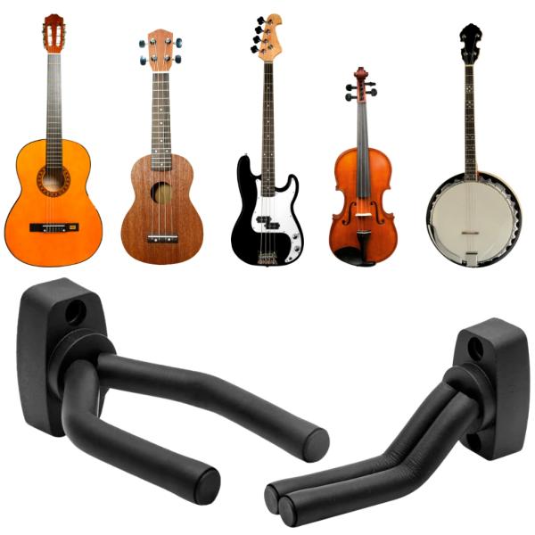 Suporte de Parede Ajustável Para Violão Guitarra Baixo Viola Reforçado Pronta Entrega
